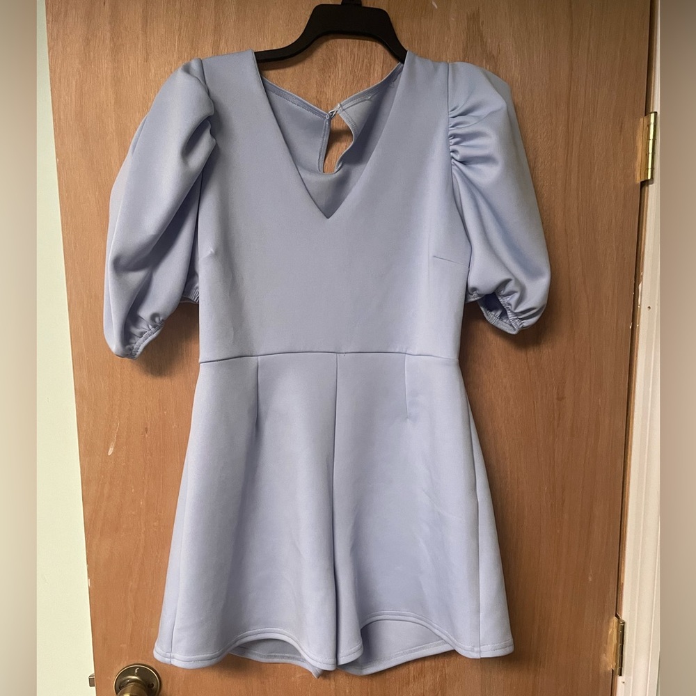 Size large light blue romper